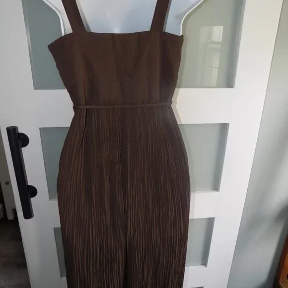 White House Black Market Brown Sleeveless Dress Size 4 Women's NWOT - Picture 3 of 3